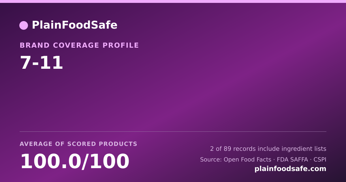 Share card for 7-11 Food Safety Profile