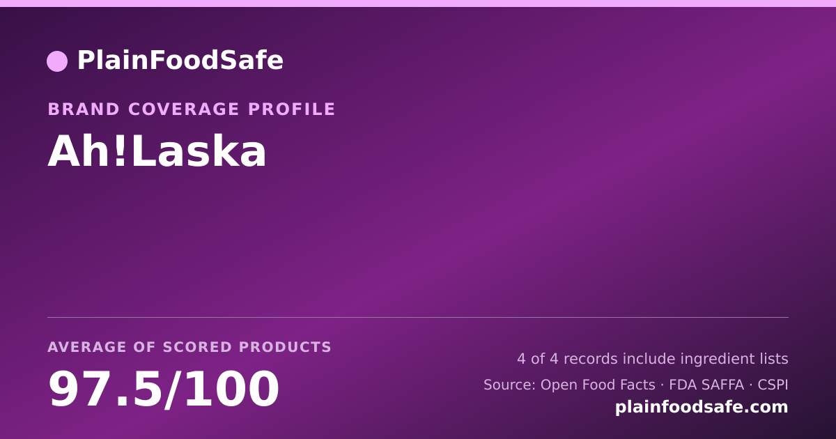 Share card for Ah!Laska Food Safety Profile