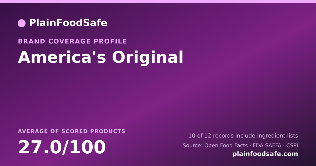 Share card for America's Original Food Safety Profile