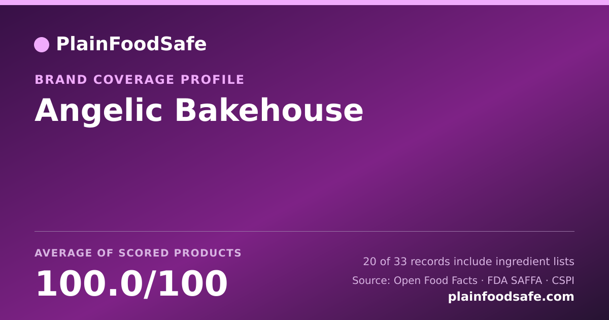 Share card for Angelic Bakehouse Food Safety Profile