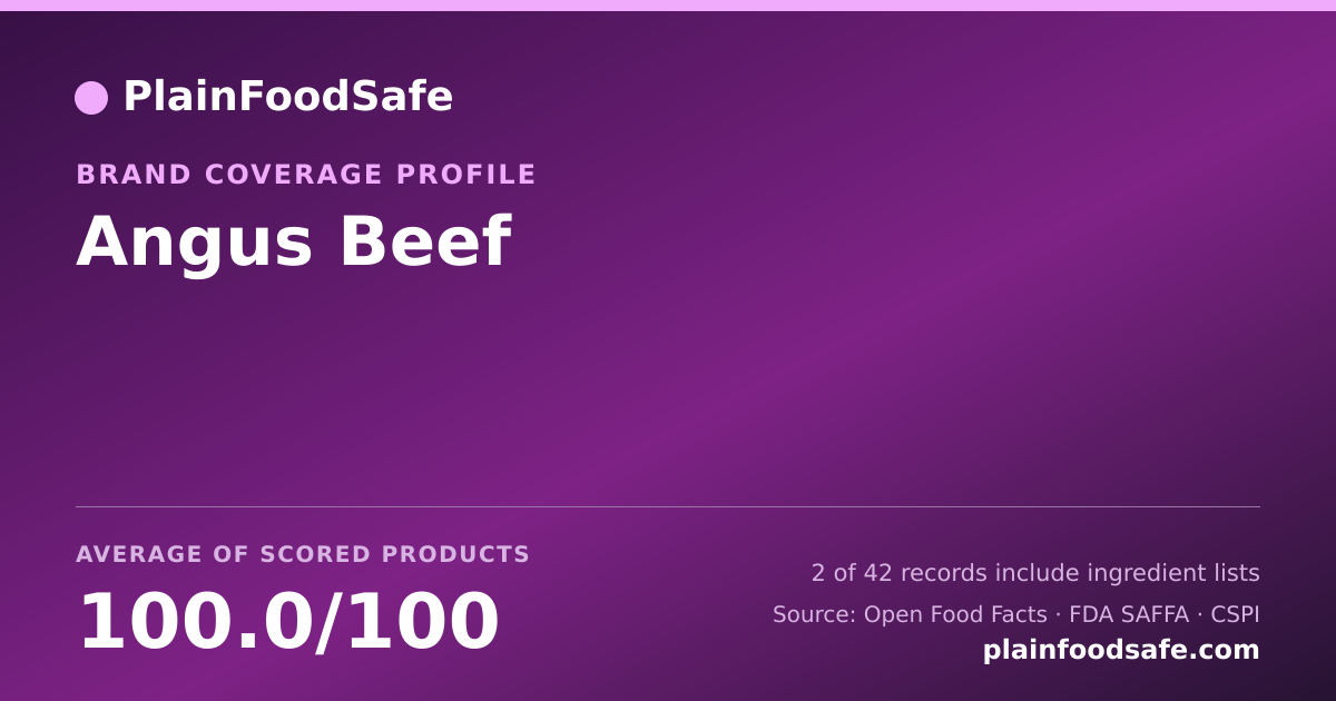 Share card for Angus Beef Food Safety Profile