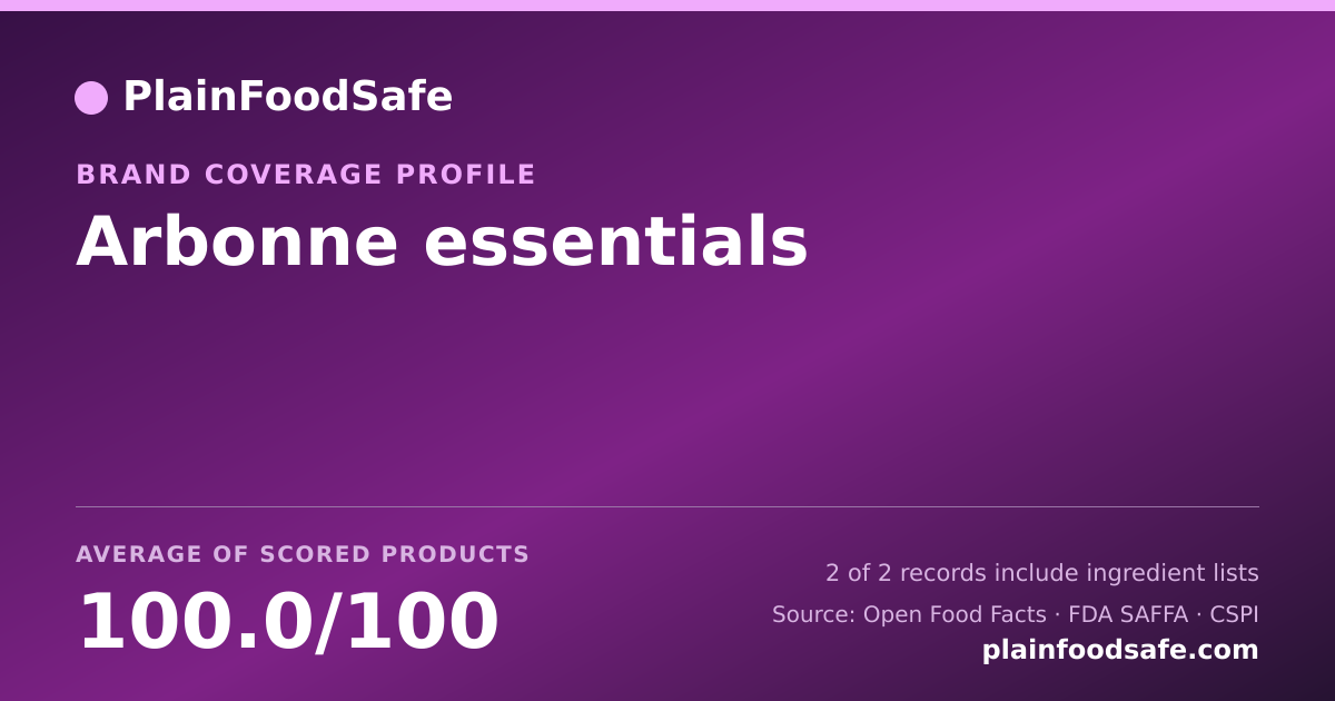 Share card for Arbonne essentials Food Safety Profile