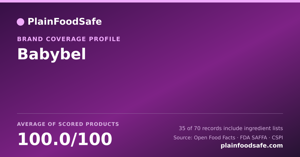 Share card for Babybel Food Safety Profile