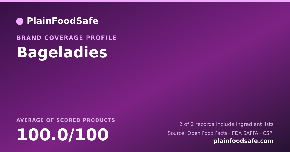Share card for Bageladies Food Safety Profile