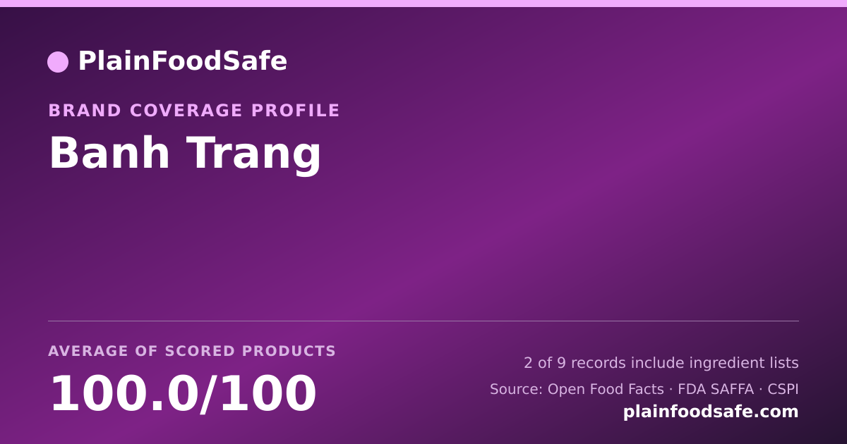 Share card for Banh Trang Food Safety Profile