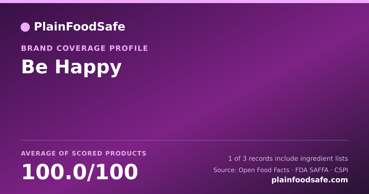 Share card for Be Happy Food Safety Profile