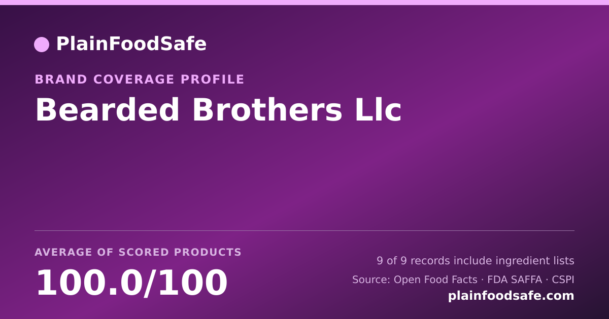 Share card for Bearded Brothers Llc Food Safety Profile
