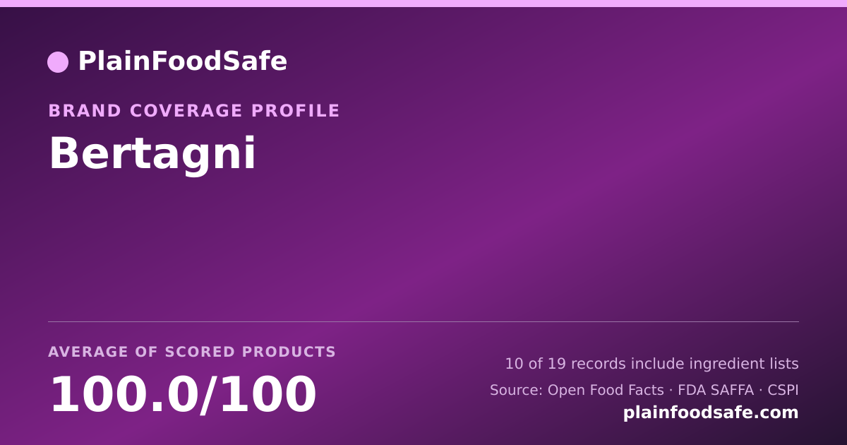 Share card for Bertagni Food Safety Profile