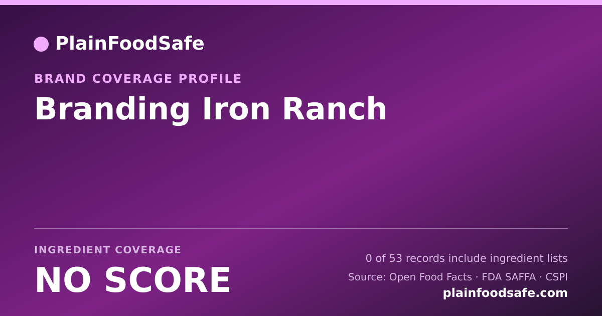 Share card for Branding Iron Ranch Food Safety Profile