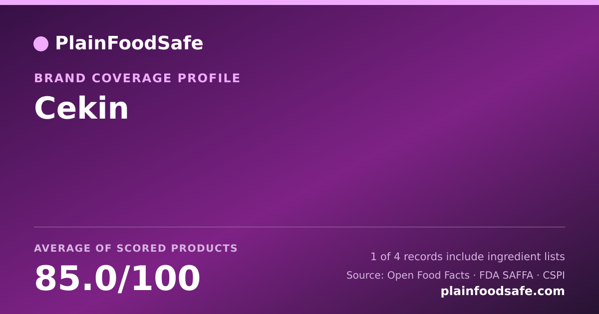 Share card for Cekin Food Safety Profile