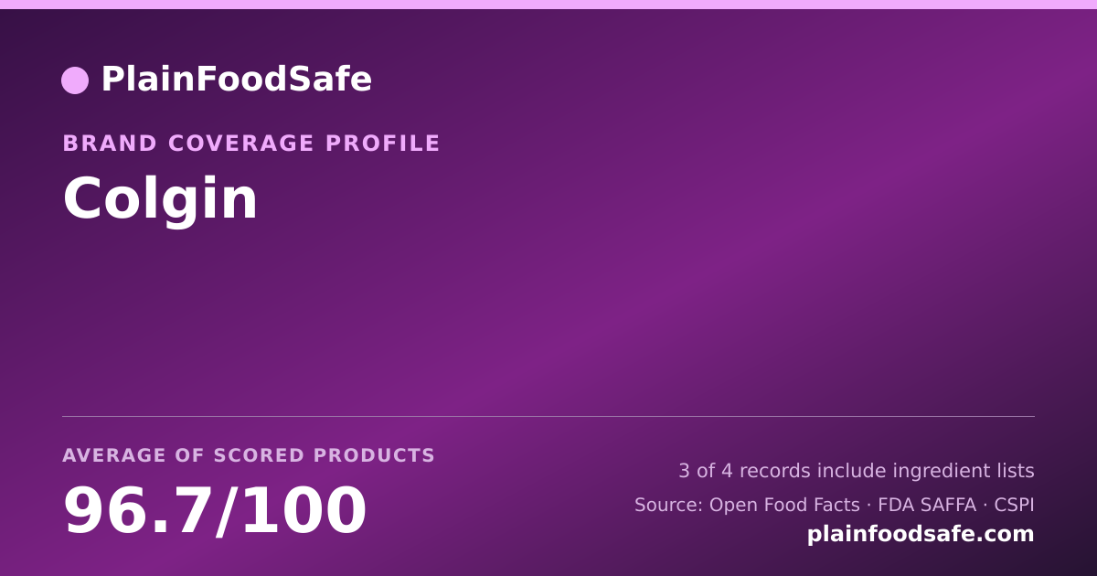 Share card for Colgin Food Safety Profile