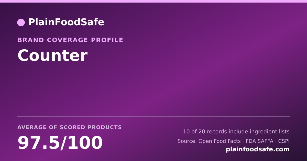 Share card for Counter Food Safety Profile