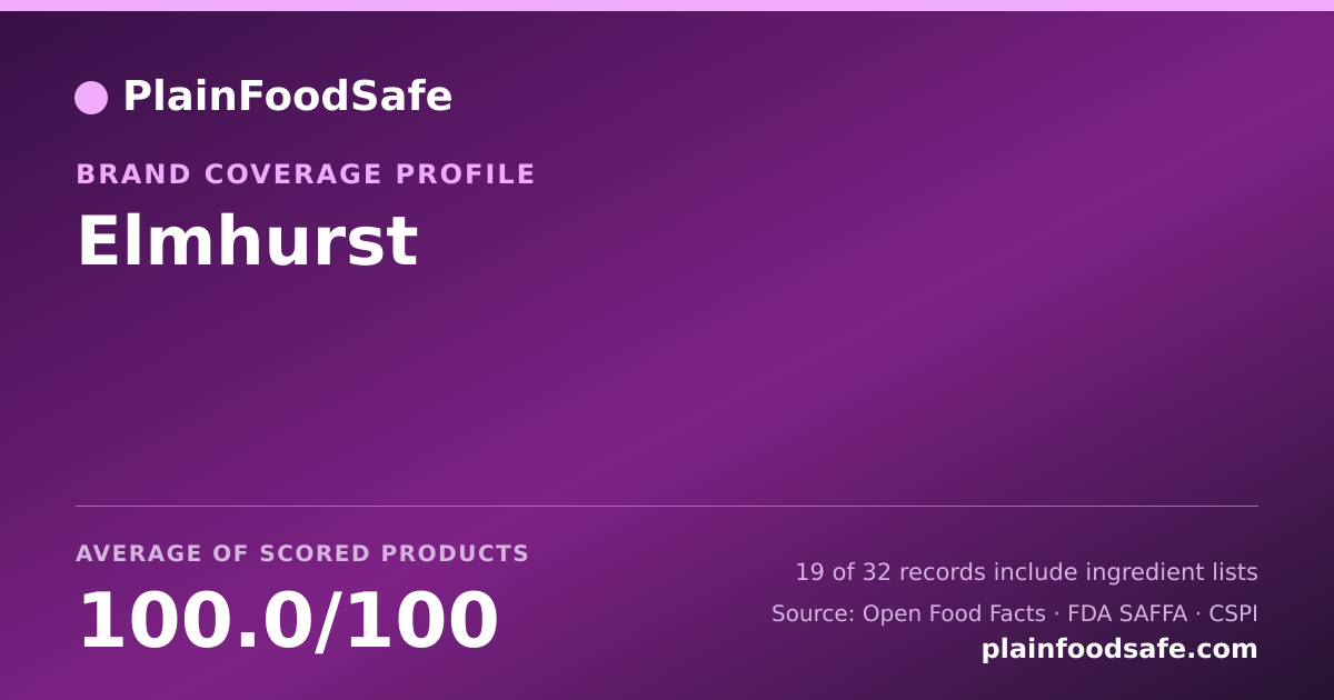 Share card for Elmhurst Food Safety Profile