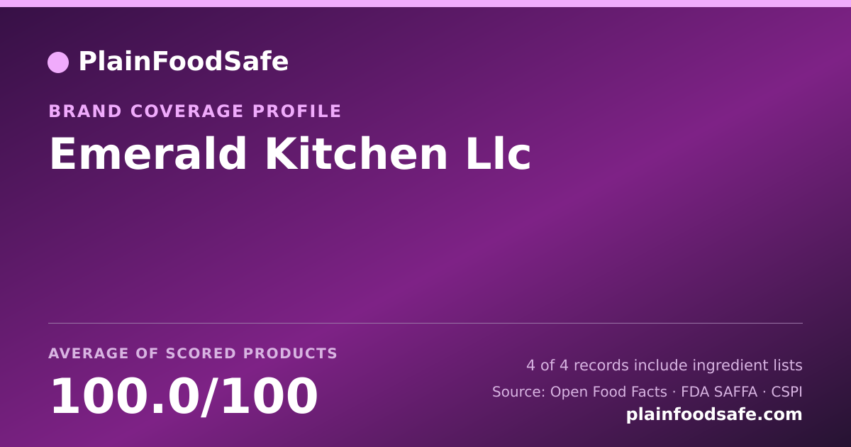 Share card for Emerald Kitchen Llc Food Safety Profile