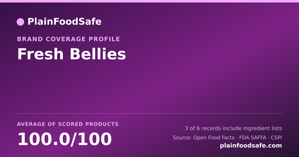 Share card for Fresh Bellies Food Safety Profile