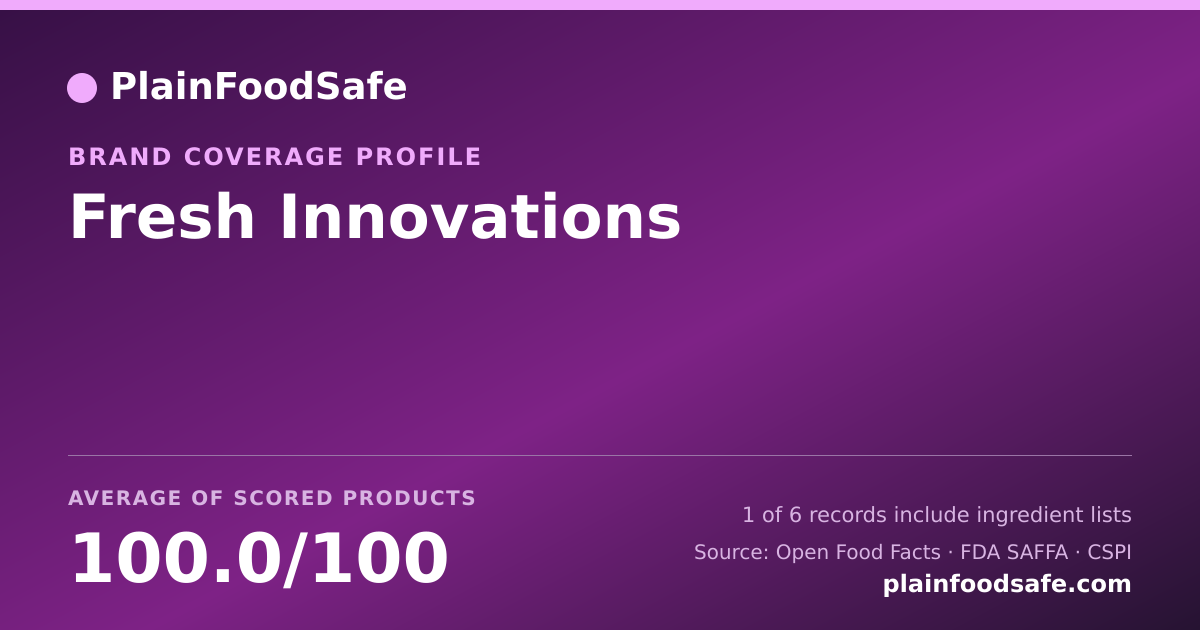 Share card for Fresh Innovations Food Safety Profile