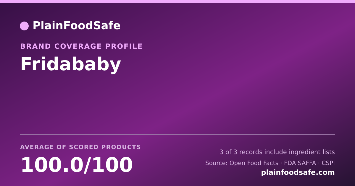 Share card for Fridababy Food Safety Profile