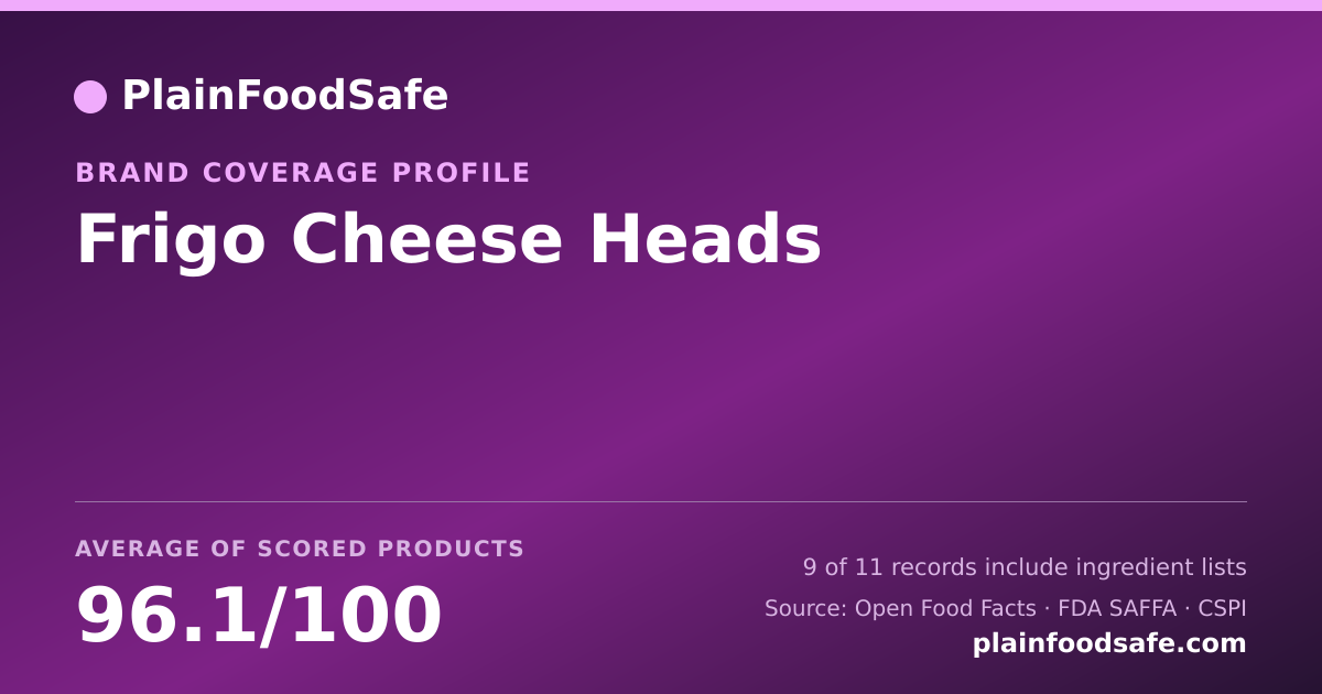 Share card for Frigo Cheese Heads Food Safety Profile