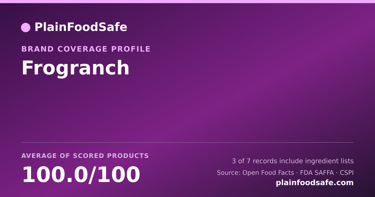 Share card for Frogranch Food Safety Profile