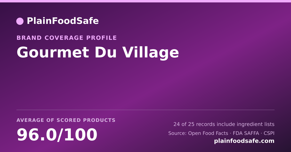 Share card for Gourmet Du Village Food Safety Profile