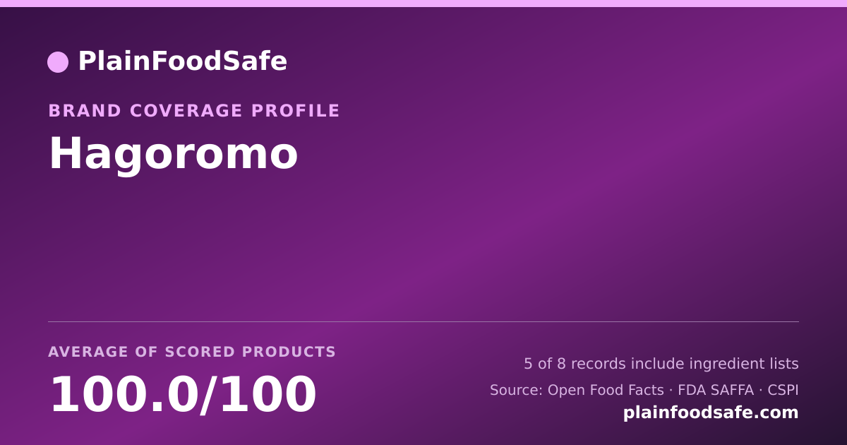 Share card for Hagoromo Food Safety Profile