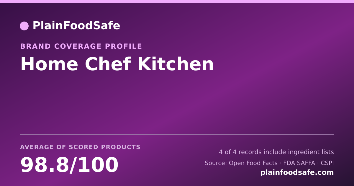Share card for Home Chef Kitchen Food Safety Profile