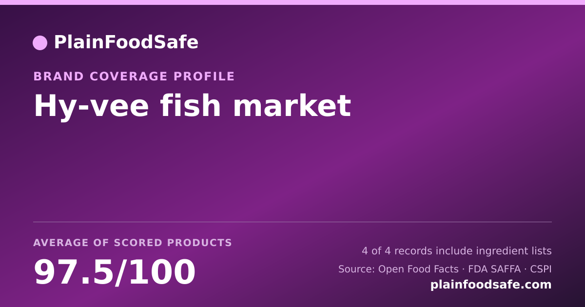 Share card for Hy-vee fish market Food Safety Profile