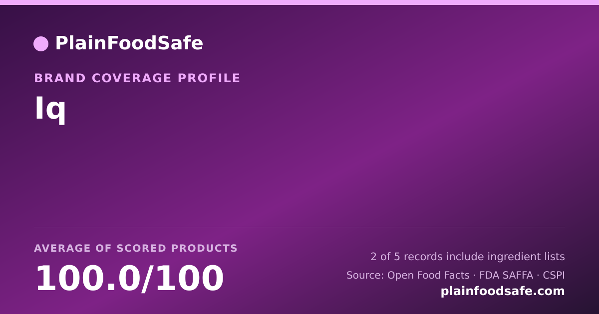 Share card for Iq Food Safety Profile