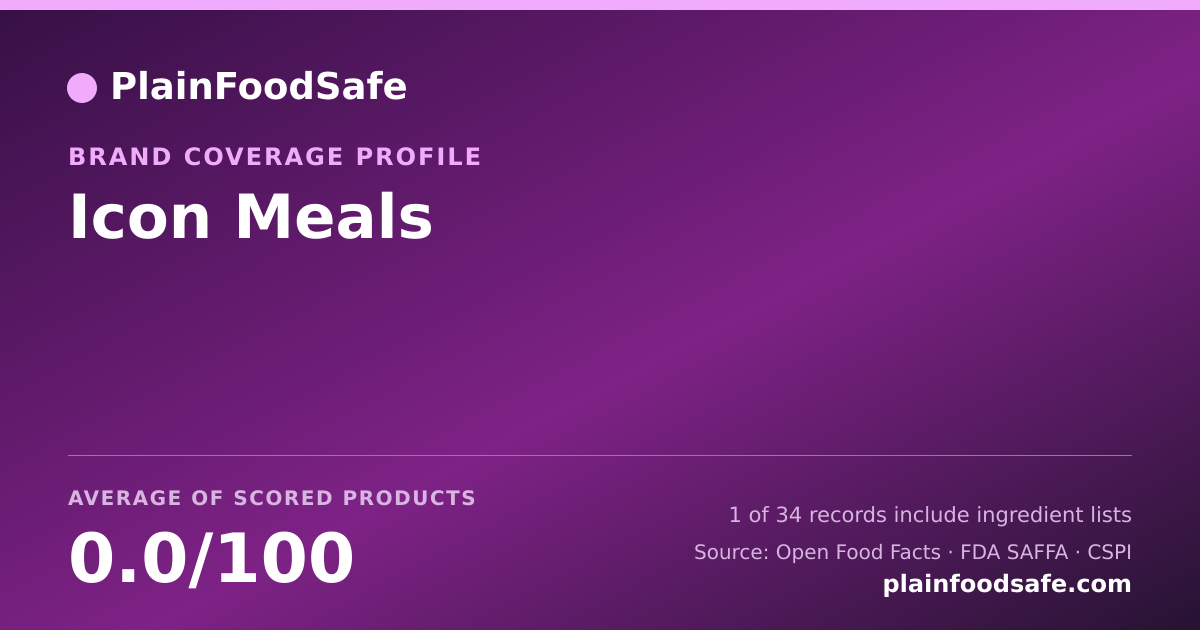 Share card for Icon Meals Food Safety Profile