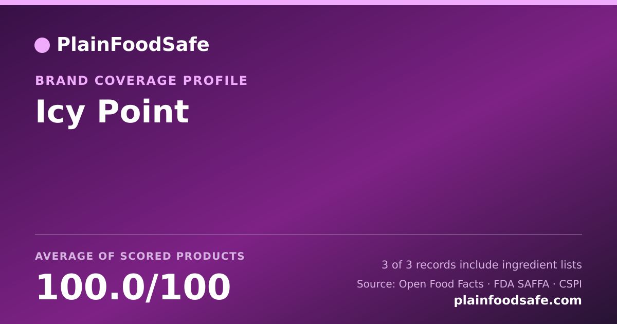 Share card for Icy Point Food Safety Profile