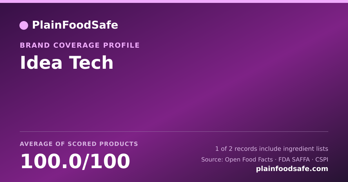 Share card for Idea Tech Food Safety Profile