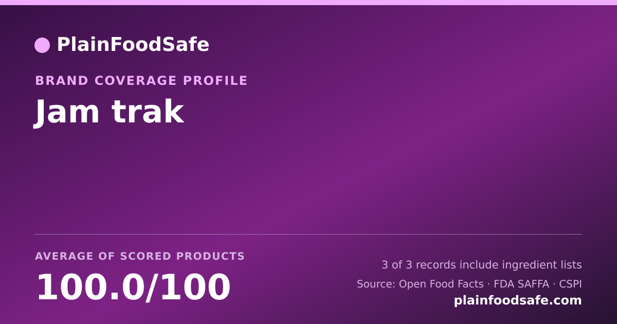 Share card for Jam trak Food Safety Profile