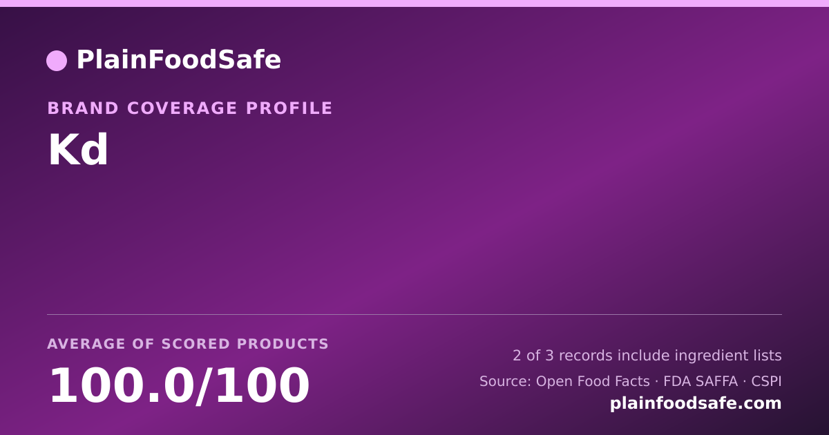 Share card for Kd Food Safety Profile