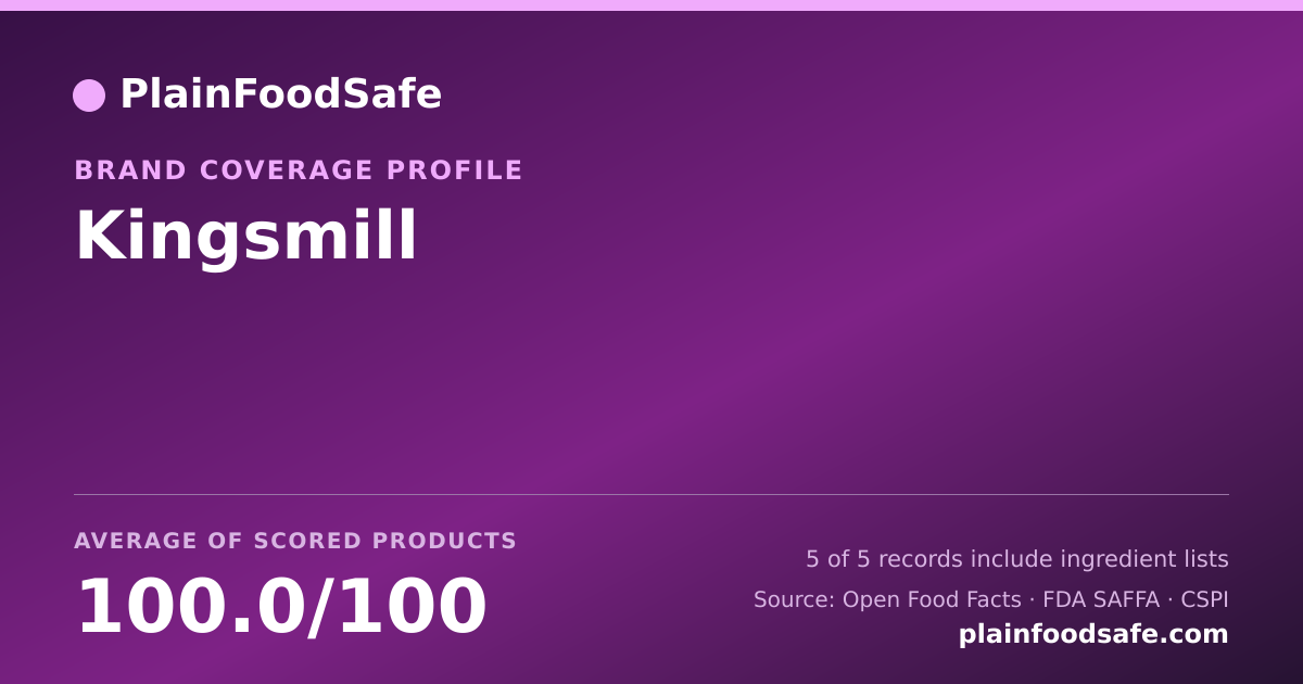Share card for Kingsmill Food Safety Profile