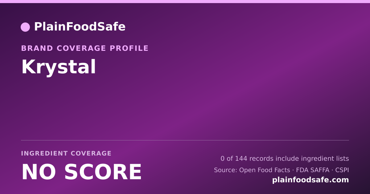 Share card for Krystal Food Safety Profile