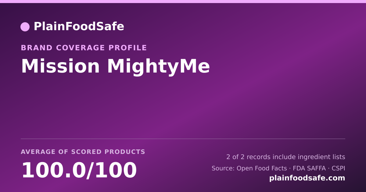Share card for Mission MightyMe Food Safety Profile