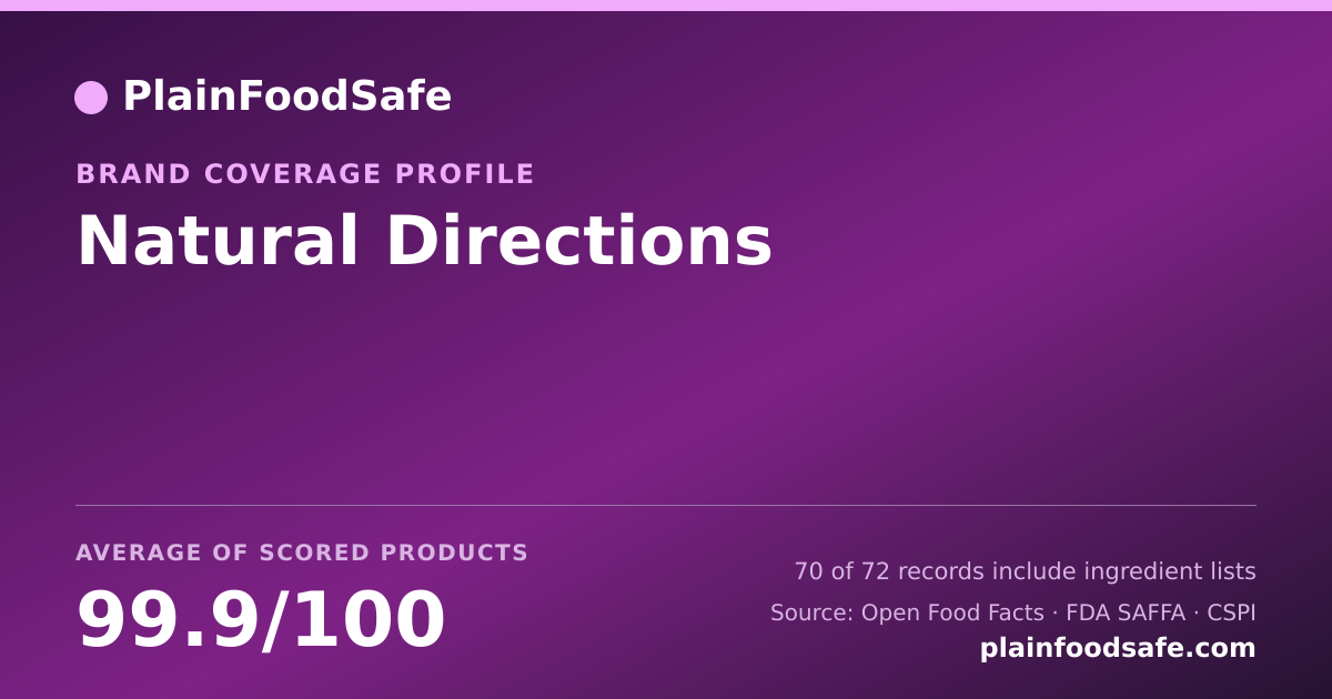 Share card for Natural Directions Food Safety Profile