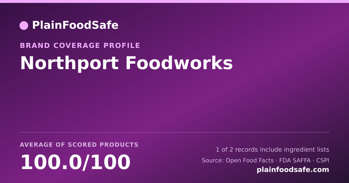 Share card for Northport Foodworks Food Safety Profile