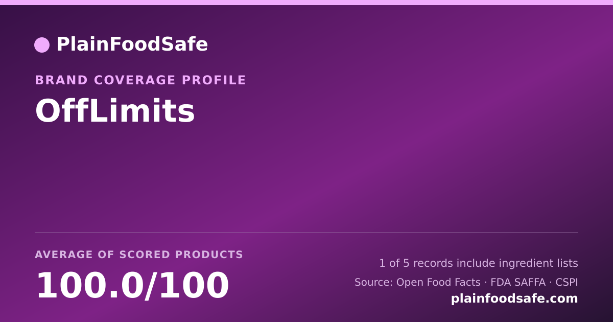 Share card for OffLimits Food Safety Profile