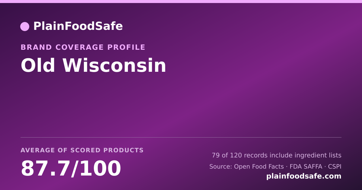 Share card for Old Wisconsin Food Safety Profile