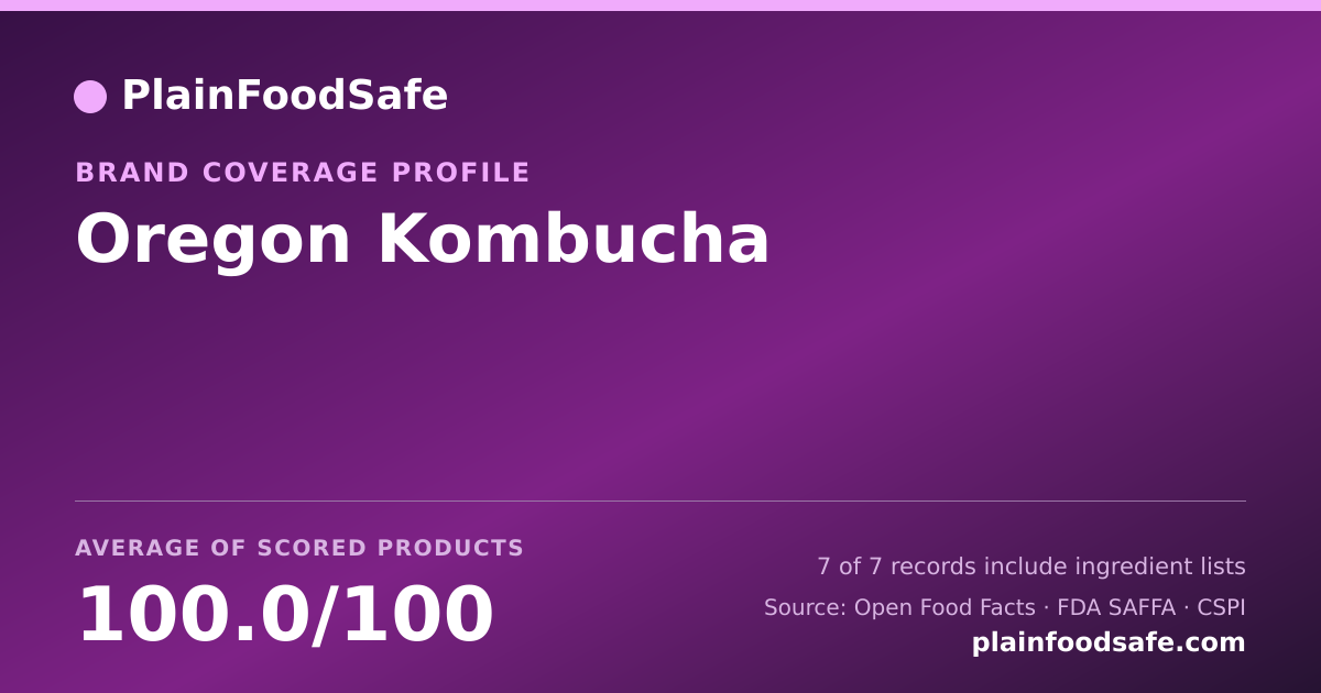 Share card for Oregon Kombucha Food Safety Profile