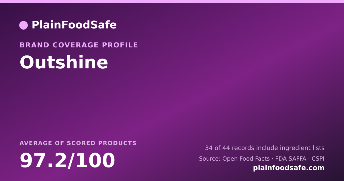 Share card for Outshine Food Safety Profile