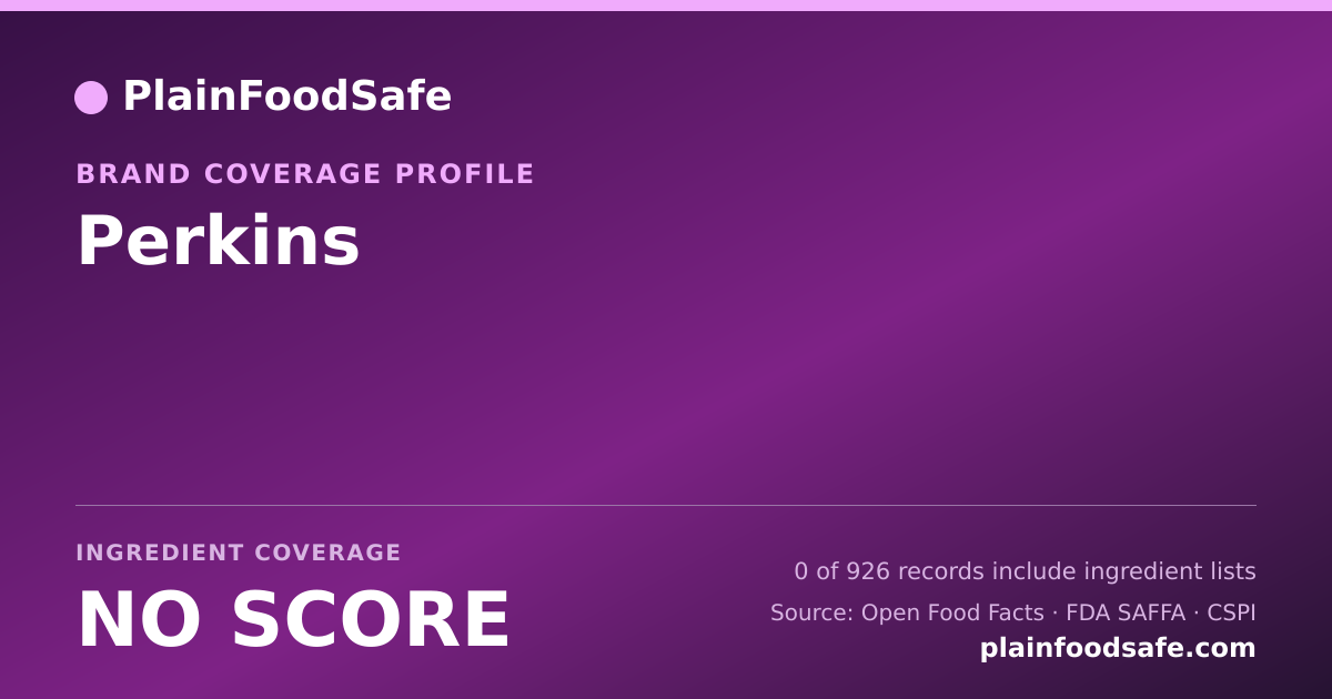 Share card for Perkins Food Safety Profile