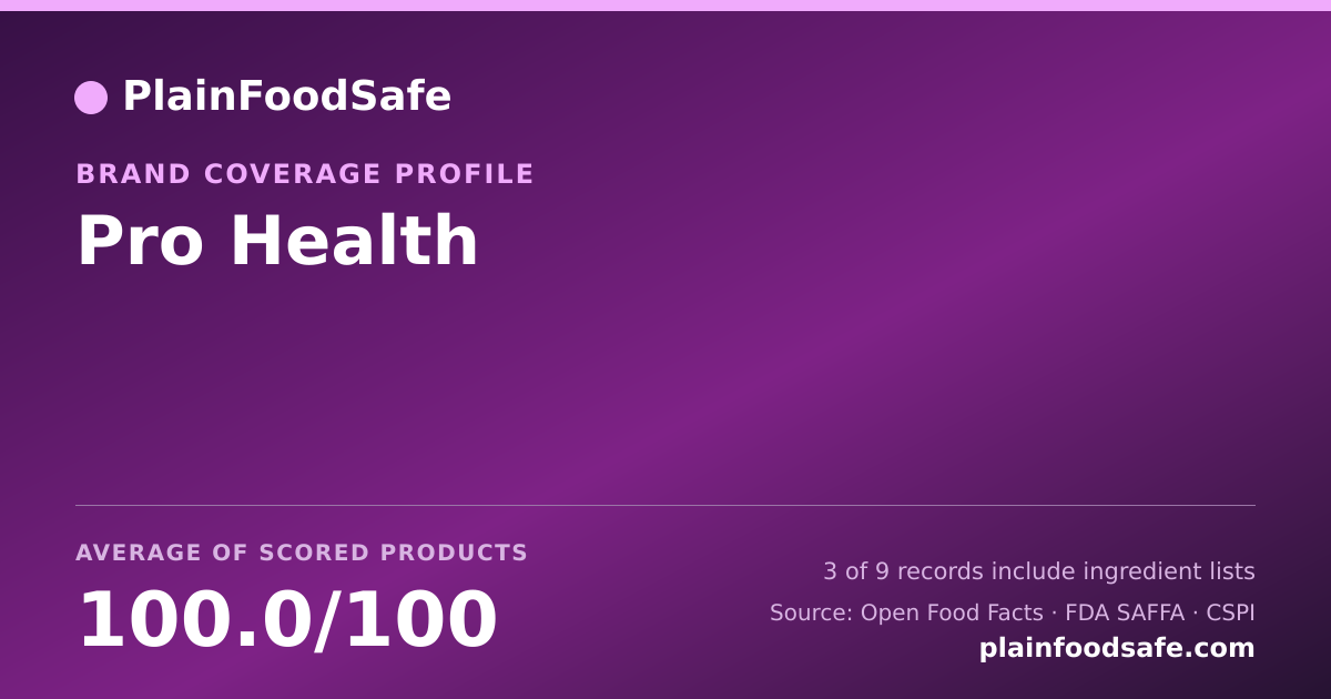 Share card for Pro Health Food Safety Profile