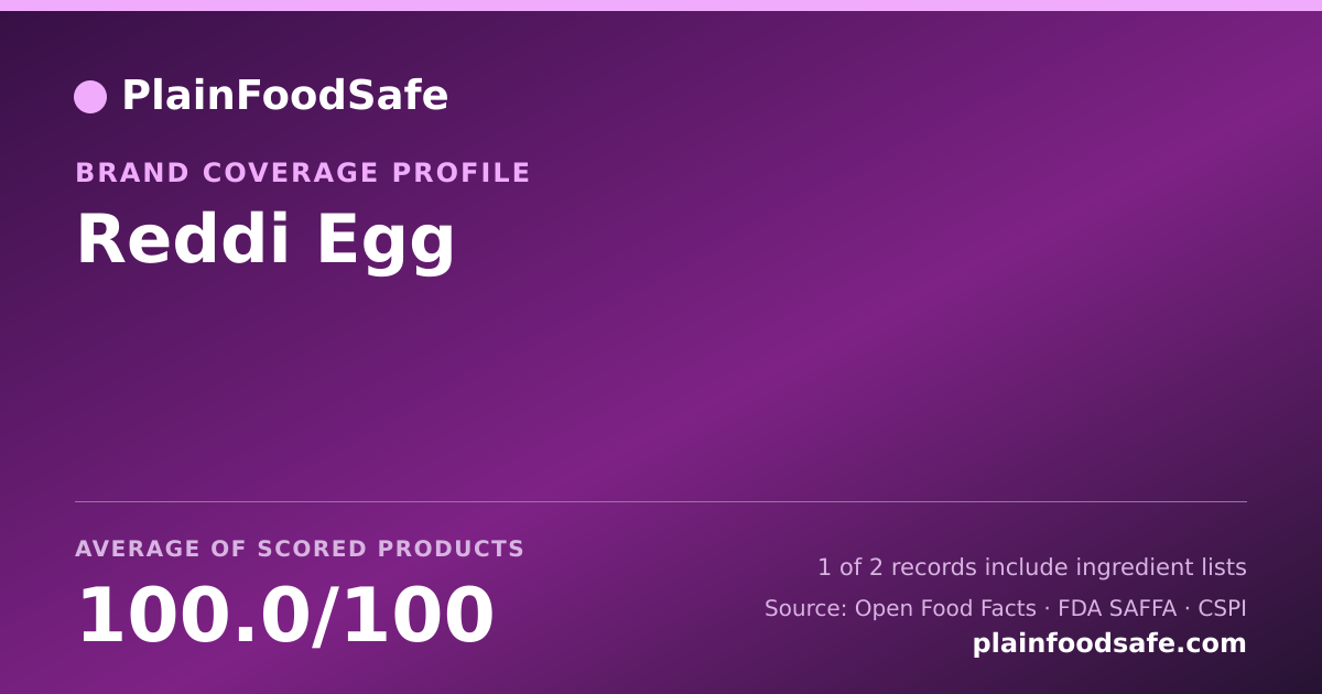 Share card for Reddi Egg Food Safety Profile