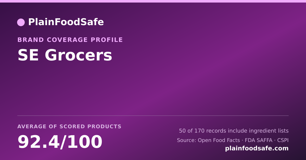 Share card for SE Grocers Food Safety Profile