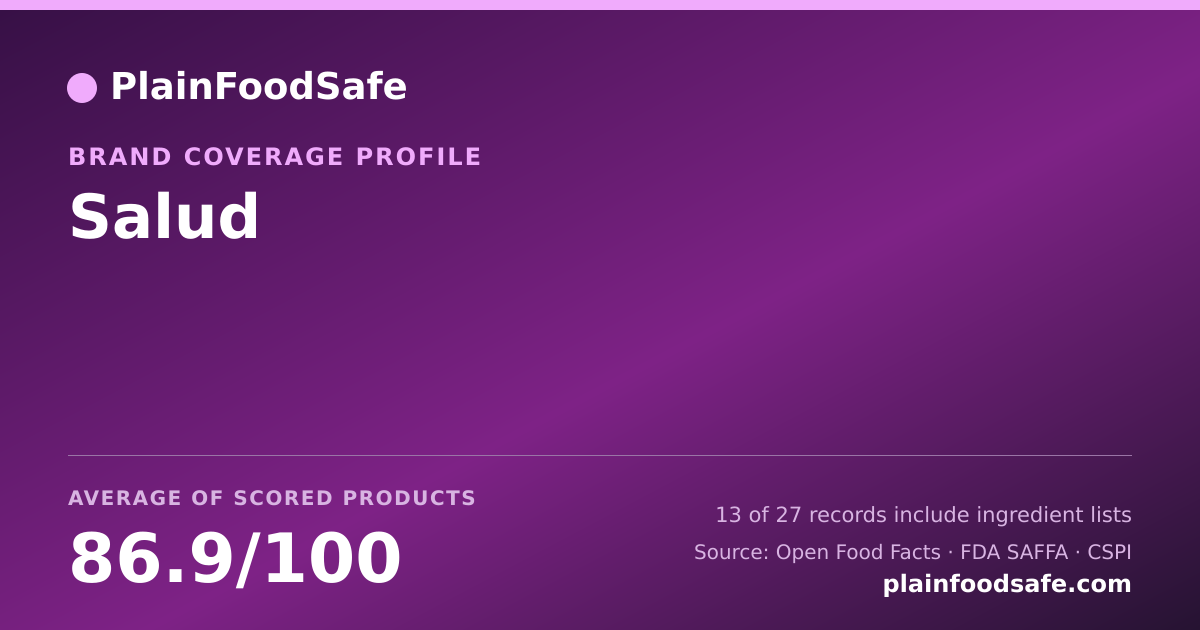 Share card for Salud Food Safety Profile