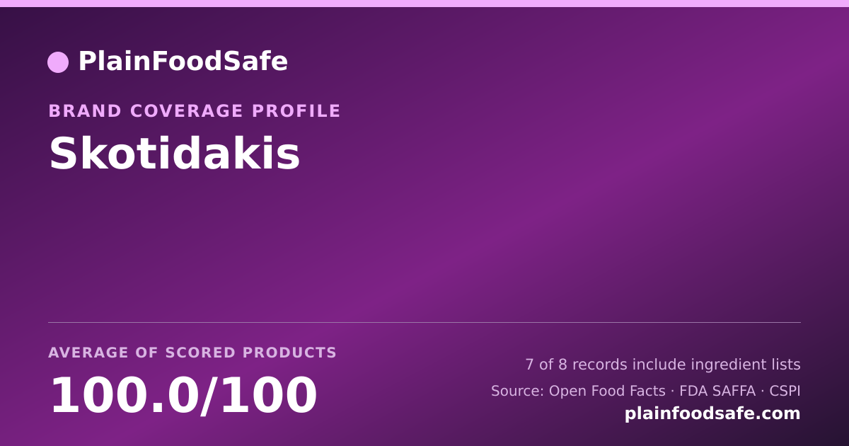 Share card for Skotidakis Food Safety Profile