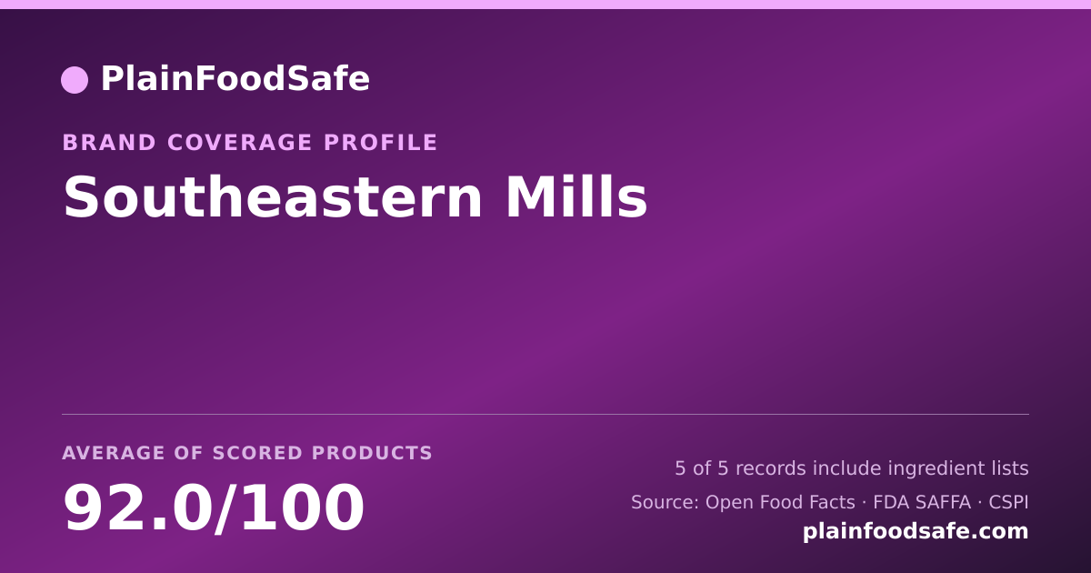 Share card for Southeastern Mills Food Safety Profile