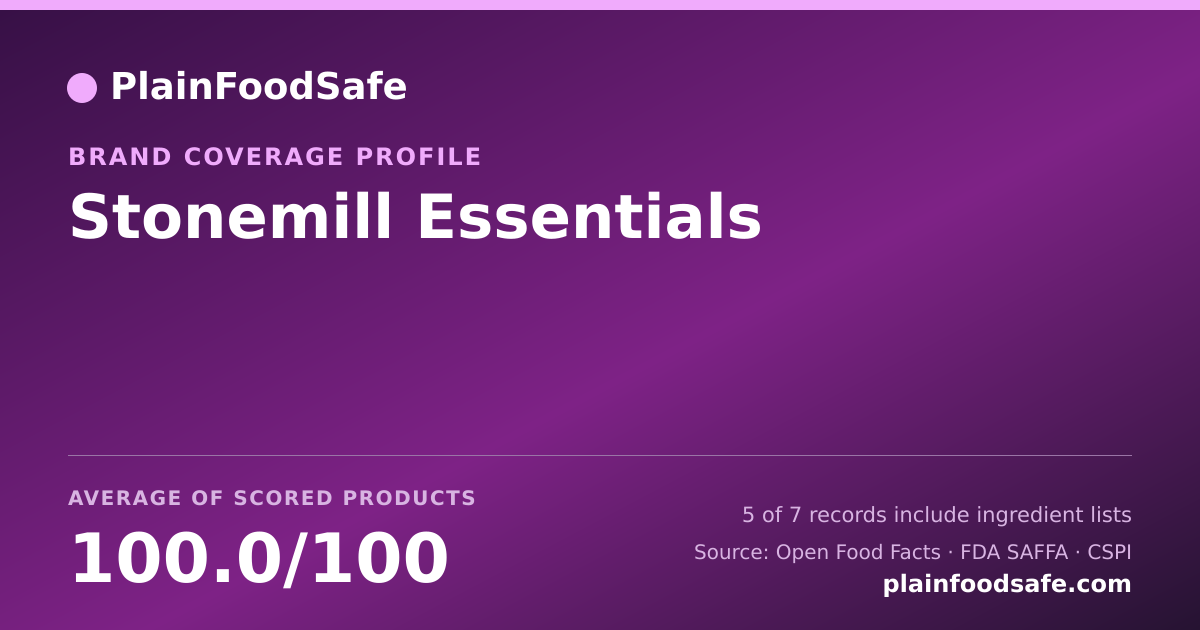Share card for Stonemill Essentials Food Safety Profile